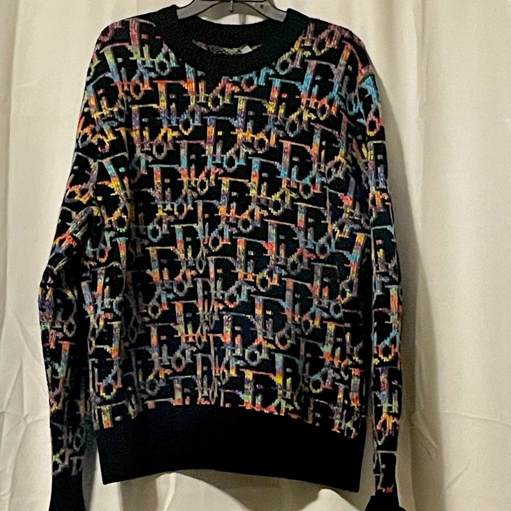 Dior Oblique Black/Rainbow Knitted Sweater